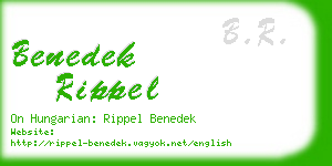 benedek rippel business card